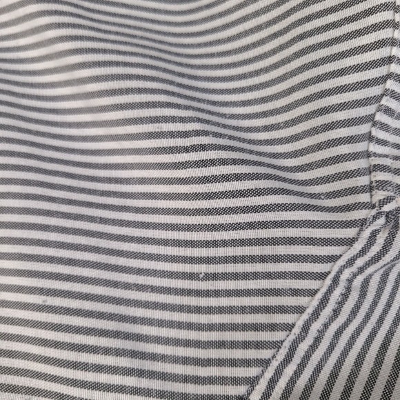 Brooklyn Basement Shirt Mens XL White Striped Button Down Urban Short Sleeve - Picture 12 of 16